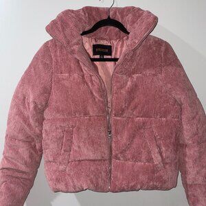 Pink Bomber Jacket (size adult small)